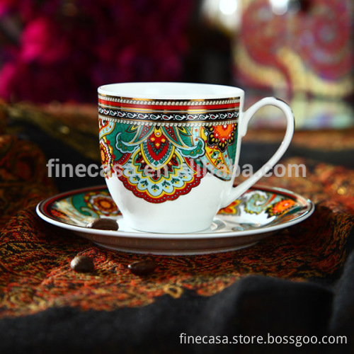 110CC Luxury Fine White Porcelain Coffee Cup